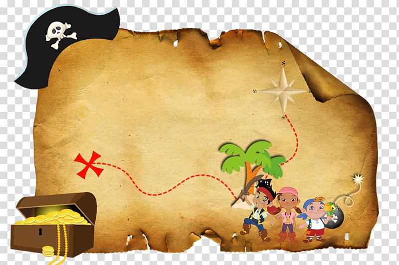 Jack and the Neverland Pirates map illustration, Captain Hook Piracy Digital art Peter Pan Neverland, jack transparent background PNG clipart
