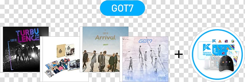 KCON GOT7 K-pop South Korea Mnet, got7 flight log departure transparent background PNG clipart