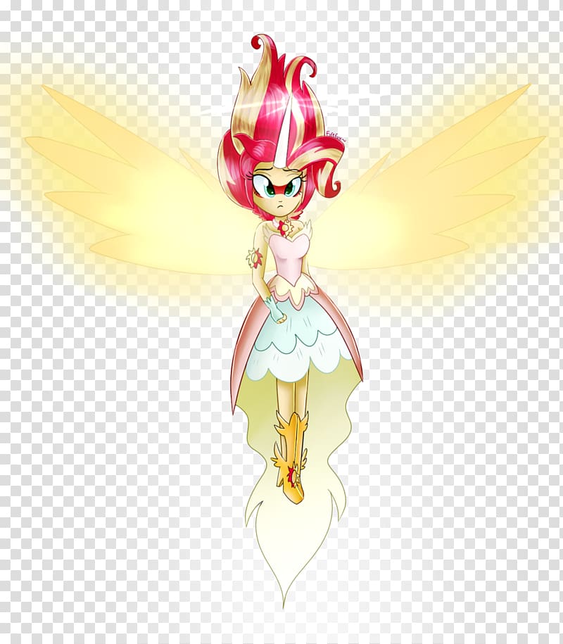 Sunset Shimmer Rainbow Dash , daydream transparent background PNG clipart