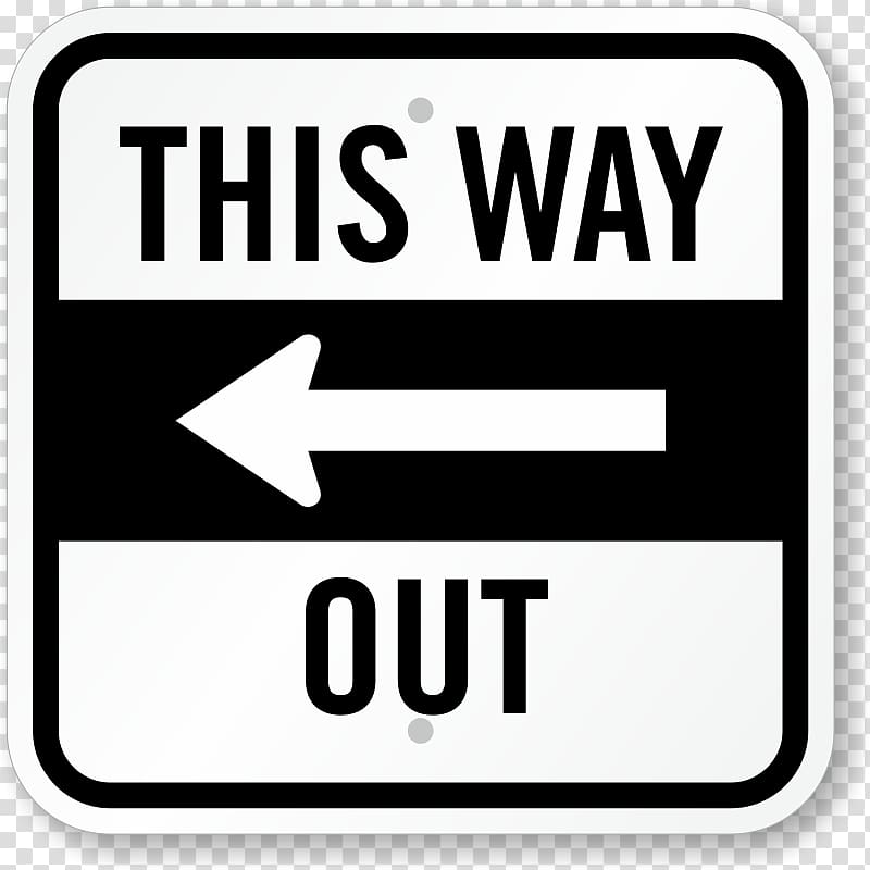 A Way Out Computer Icons Sign , Directional Signages transparent background PNG clipart