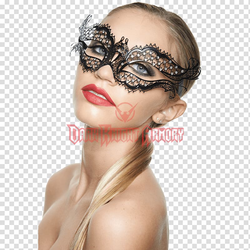 Mask Forehead Masquerade ball Eyelash Gold, mask transparent background PNG clipart