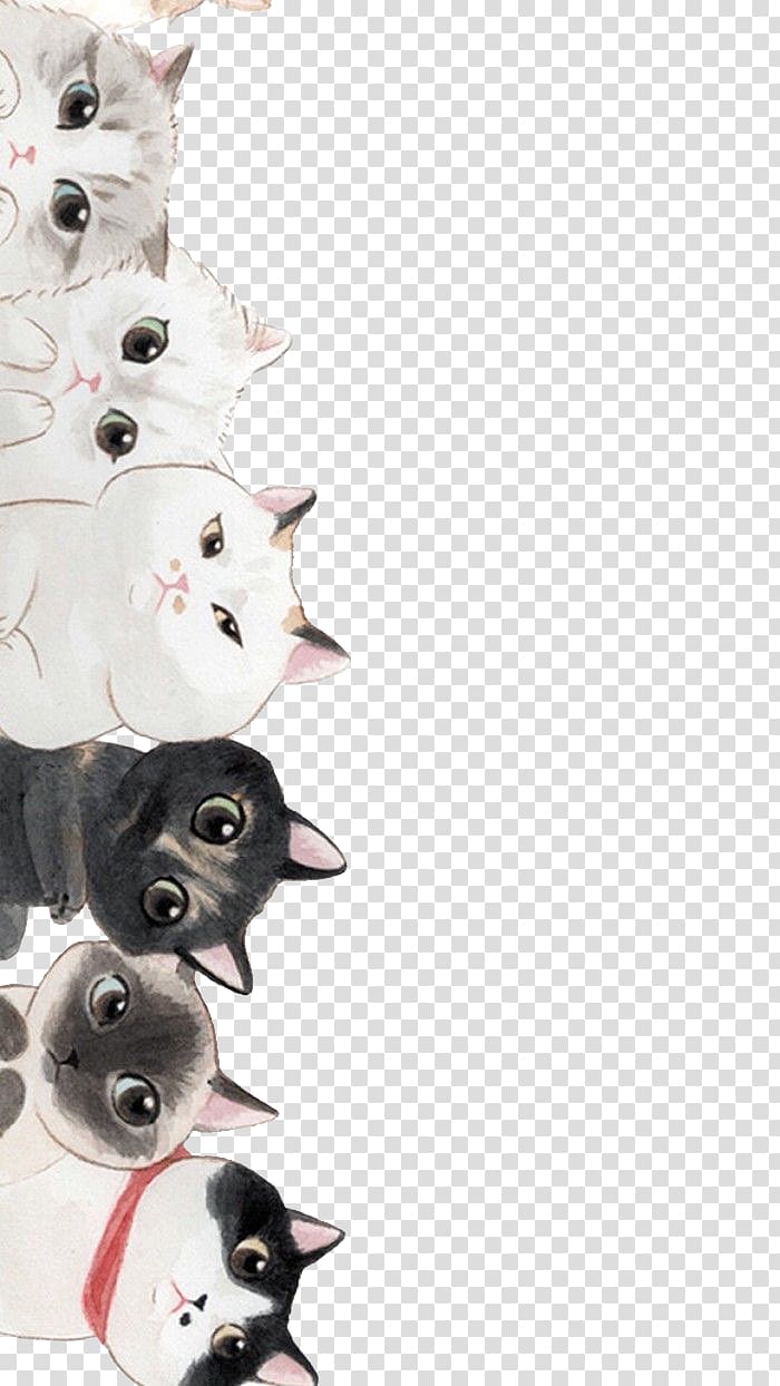 cartoon cat transparent background PNG clipart