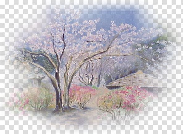 Japanese garden Drawing Landscape painting, japan transparent background PNG clipart