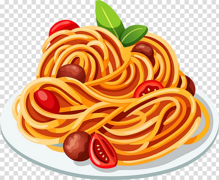 Pasta Spaghetti with meatballs Italian cuisine , chocolat transparent background PNG clipart