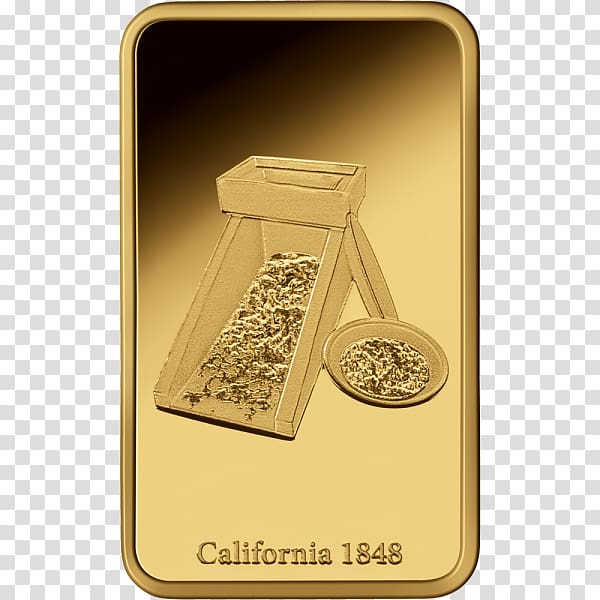 Gold bar Silver Coin California Gold Rush, gold transparent background PNG clipart