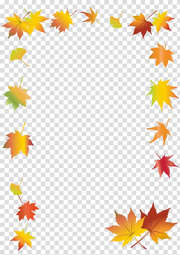 Autumn frame, Autumn leaves Leaf frame., others transparent background PNG clipart