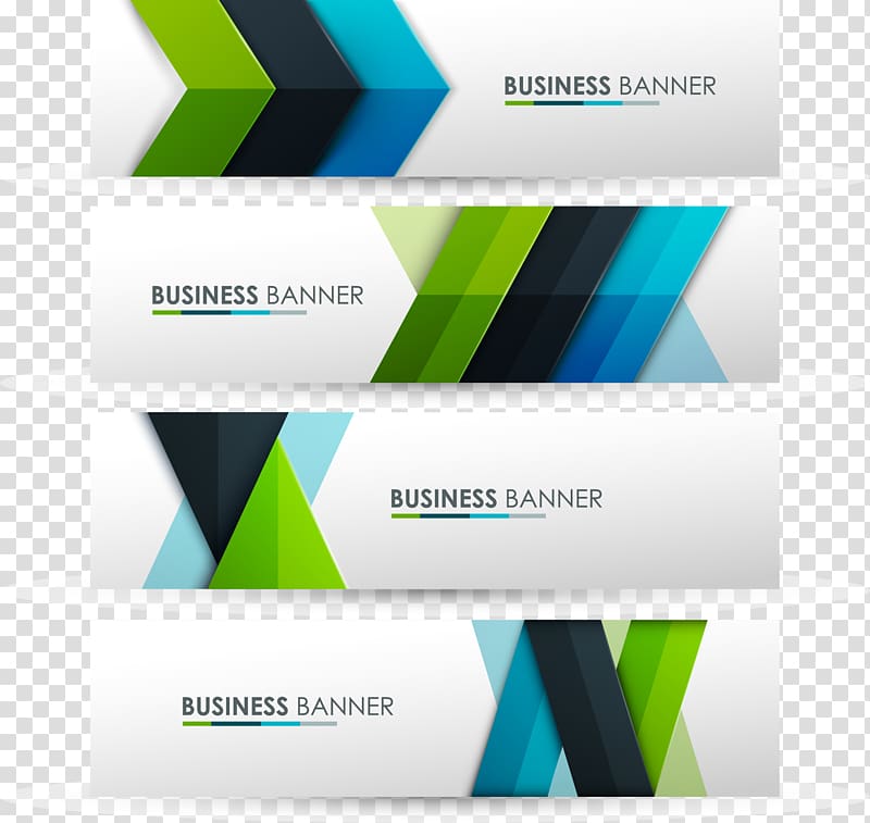 business banner collage, Web banner Logo, Color banners material transparent background PNG clipart