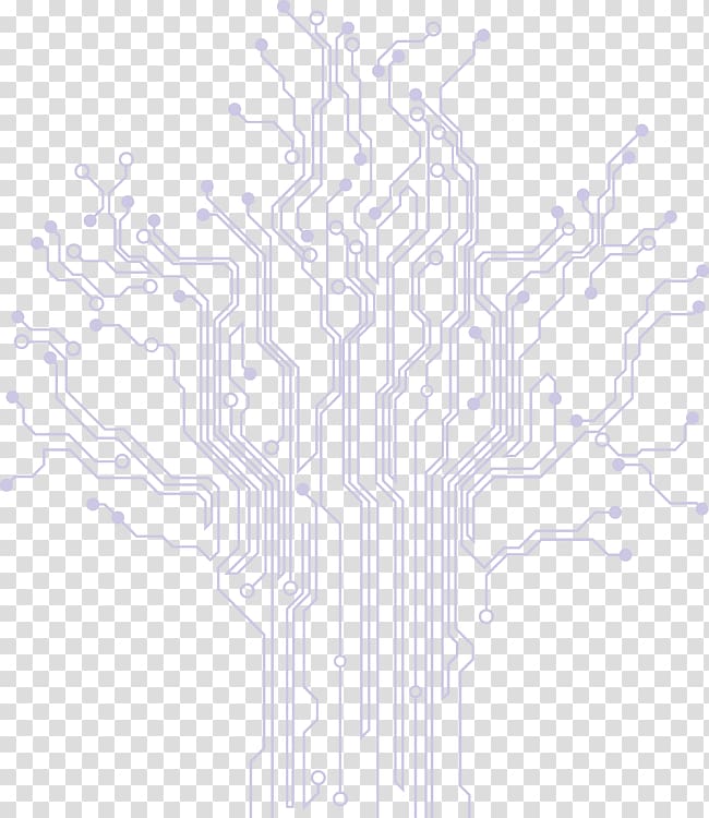 brown circuit system illustartion, White Structure Pattern, science and technology circuit board tree transparent background PNG clipart
