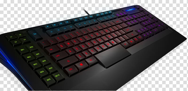 Computer keyboard SteelSeries Apex 150 USB Membrane Keyboard, Black Gaming keypad SteelSeries Apex 350, keyboard transparent background PNG clipart
