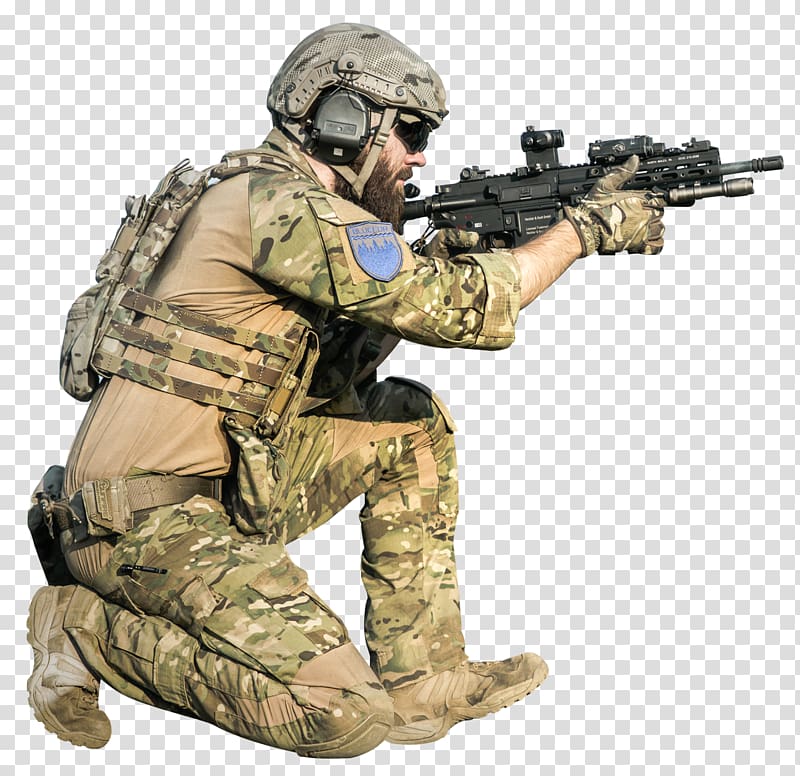 soldier holding assault rifle, United States Armed Forces Military Soldier, Military Man transparent background PNG clipart