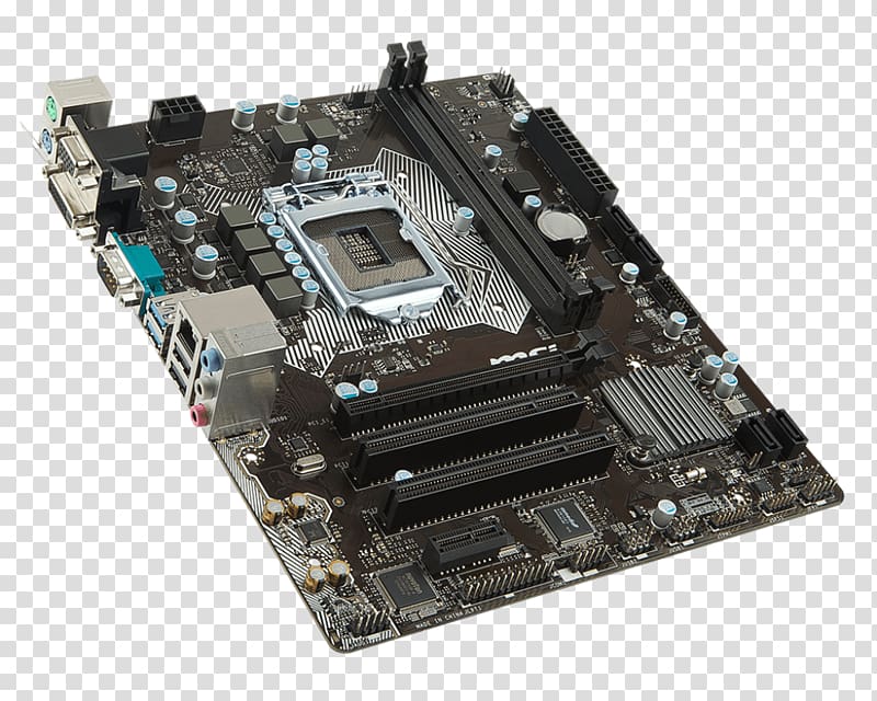 Motherboard CM Msi H110M PRO-VDL LGA 1151/2DDR4/M-Atx CM Msi H110M PRO-VDL LGA 1151/2DDR4/M-Atx microATX, Computer transparent background PNG clipart