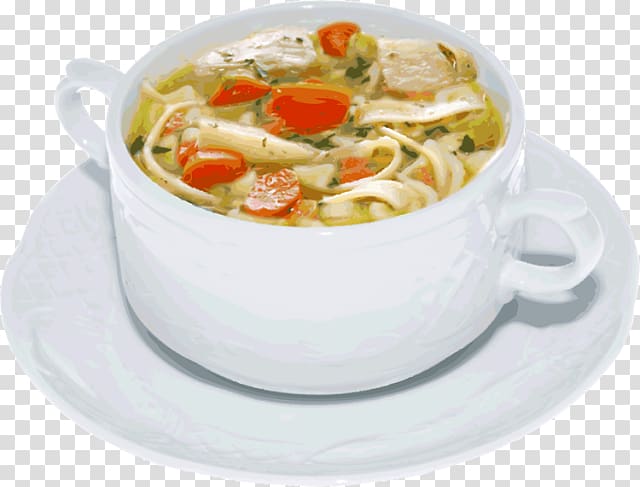 ramen dish in white ceramic bowl, Chicken soup Jewish cuisine , Chicken Soup transparent background PNG clipart