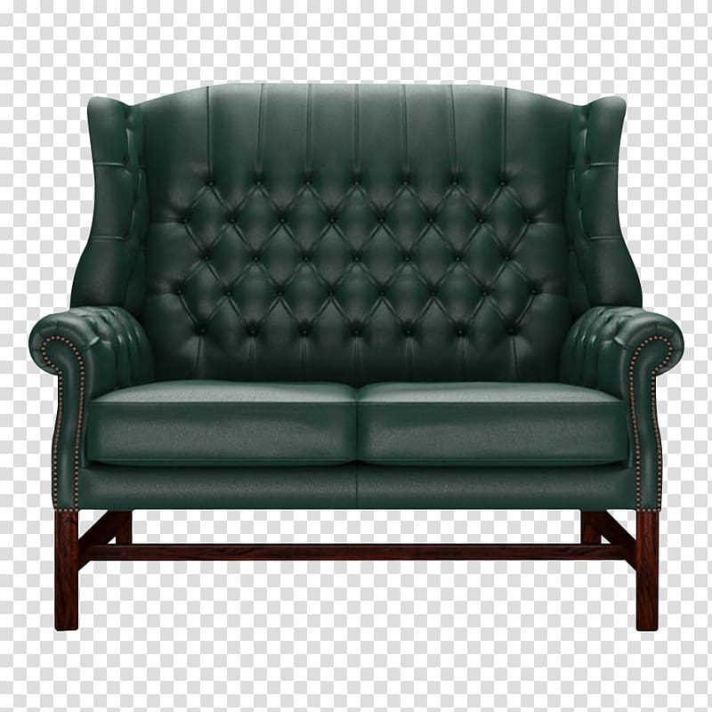 Loveseat Sofa bed Couch Club chair, chesterfield transparent background PNG clipart