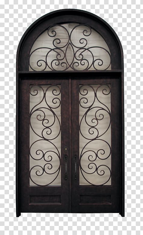 Iron Window Sidelight Door Transom, iron transparent background PNG clipart