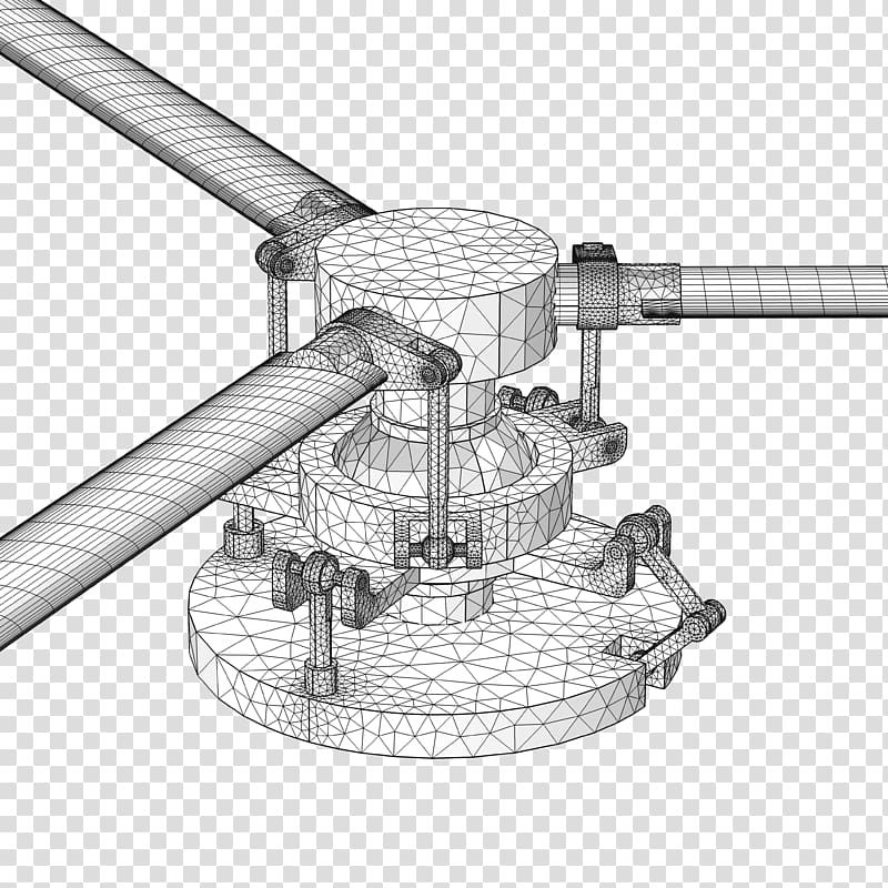 Helicopter rotor Swashplate Reciprocating engine Mechanism, helicopter transparent background PNG clipart