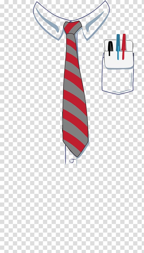 T-shirt Necktie Pocket protector Clothing, T-shirt transparent background PNG clipart