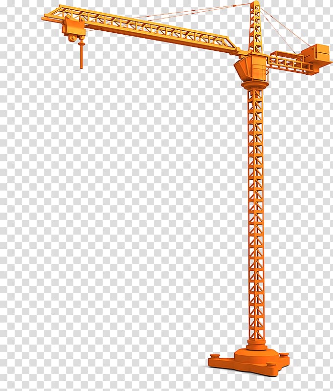 Crane Construction Concrete pump Cần trục tháp Heavy Machinery, crane transparent background PNG clipart