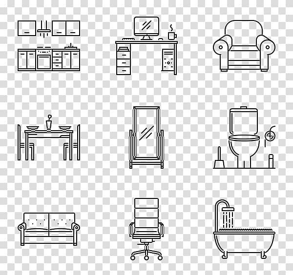 Computer Icons Drawing /m/02csf Iconscout, Comfortable Chairs transparent background PNG clipart