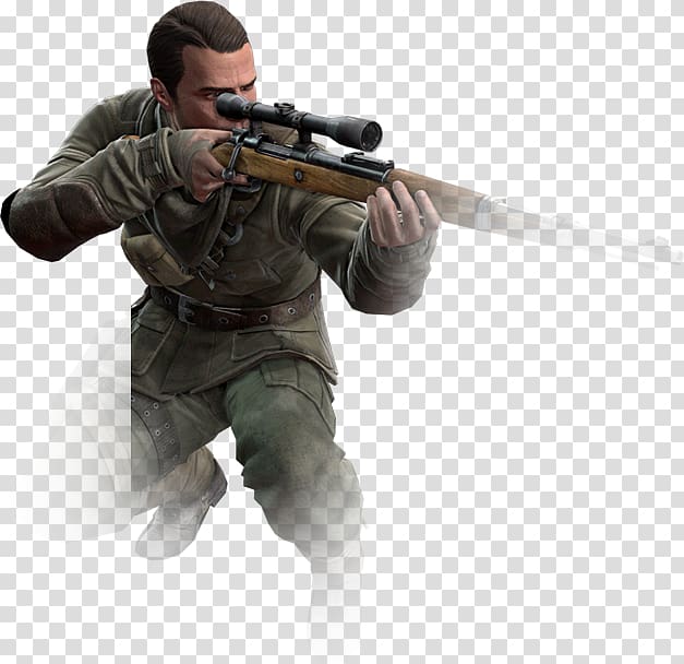 Firearm Weapon Soldier Rifle Marksman, sniper elite transparent background PNG clipart