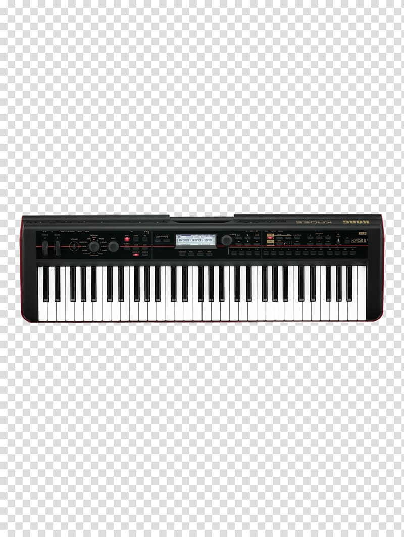 Korg Kronos Korg Poly-61 Music workstation Sound Synthesizers, piano keyboard transparent background PNG clipart