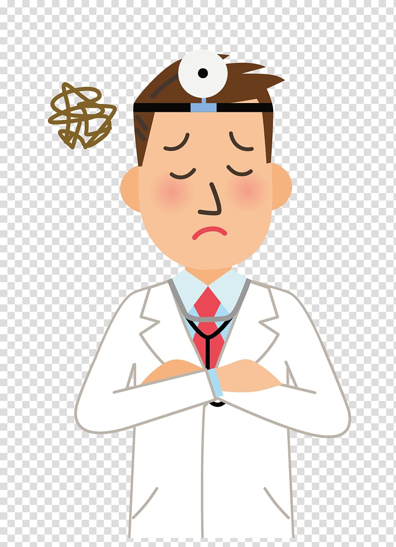 Physician Cartoon Hospital, Doctor cartoon elements transparent background PNG clipart