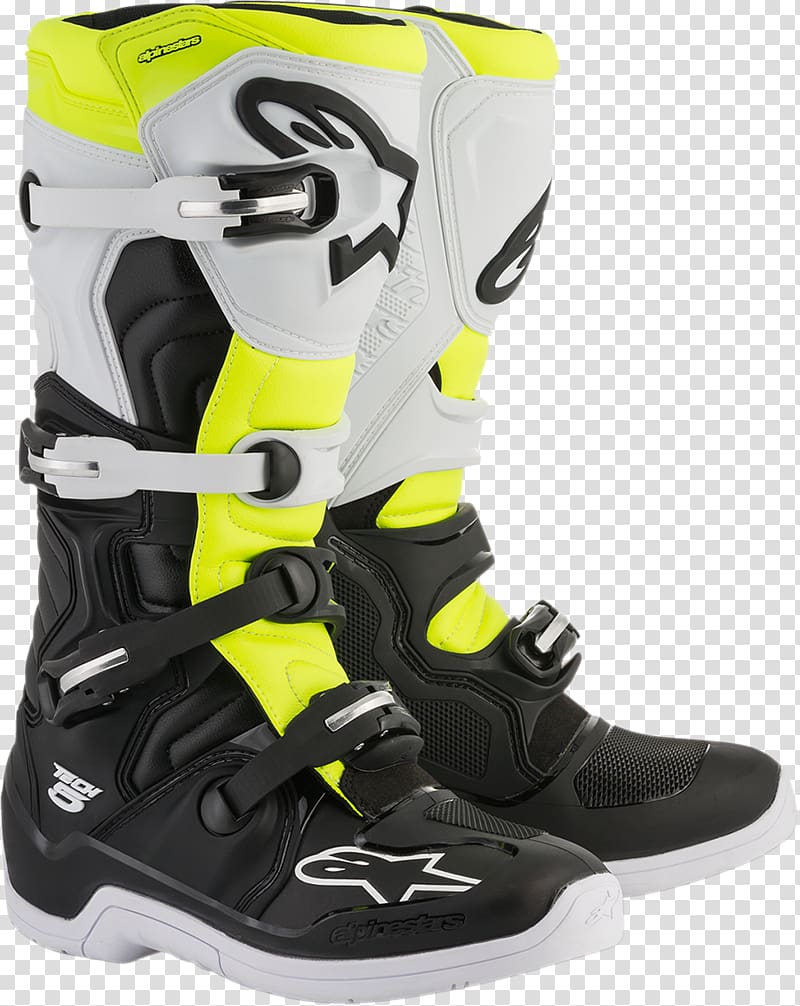 Alpinestars Motorcycle Motocross Motorsport Boot, riding boots transparent background PNG clipart