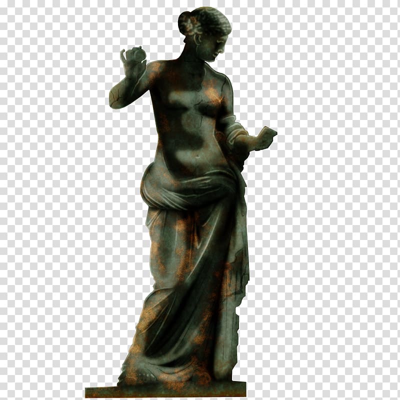 Statue Marble sculpture Figurine Venus Bronze sculpture, venus transparent background PNG clipart