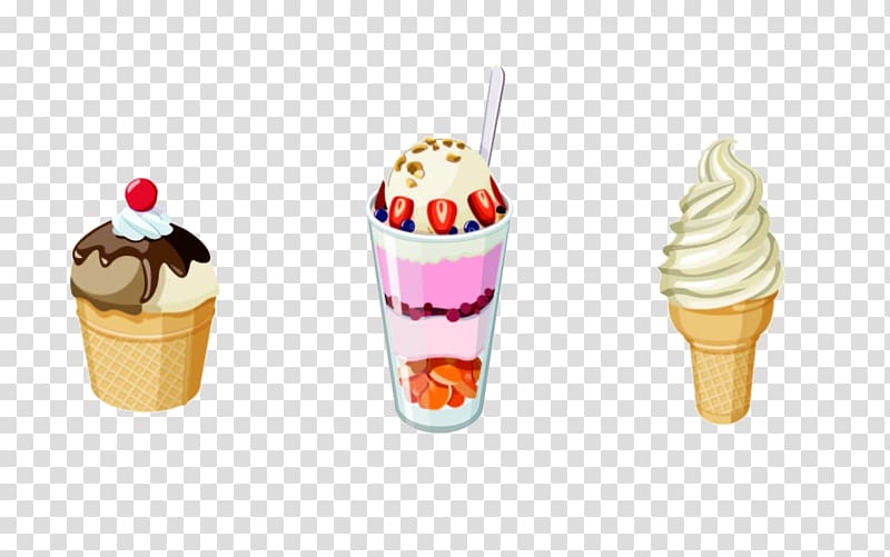 Ice cream cone Chocolate ice cream Sundae Drawing, Cones transparent background PNG clipart
