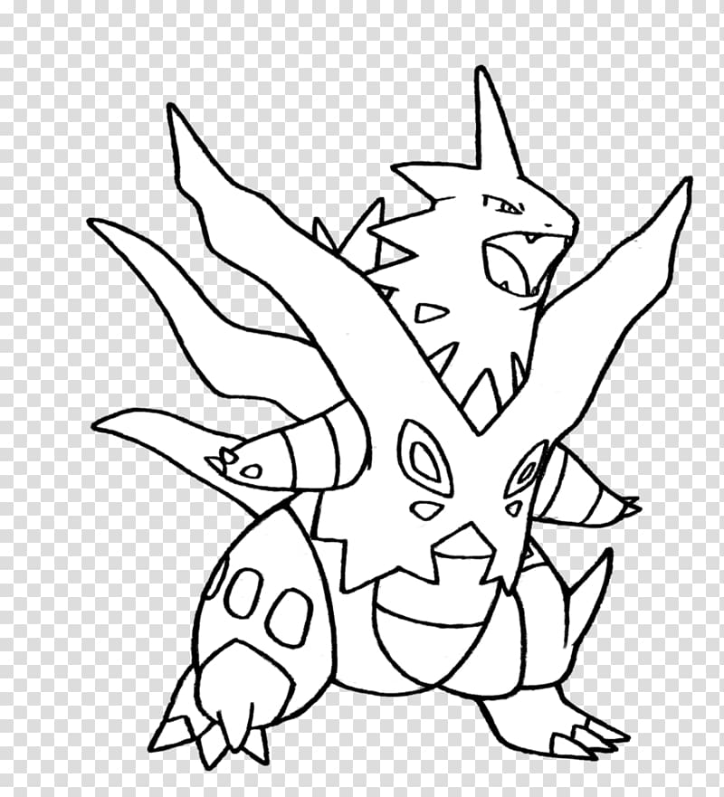 Tyranitar Pokémon X and Y Drawing Black and white, pokemon transparent background PNG clipart