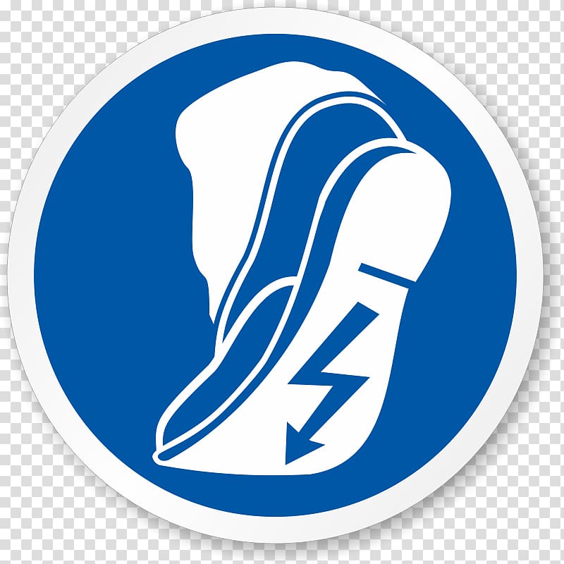 Gebotszeichen Steel-toe boot Electrostatic discharge Shoe Footwear, symbol transparent background PNG clipart