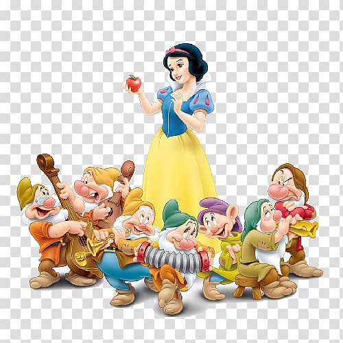 Seven Dwarfs Snow White Evil Queen Dopey Bashful, snow white transparent background PNG clipart