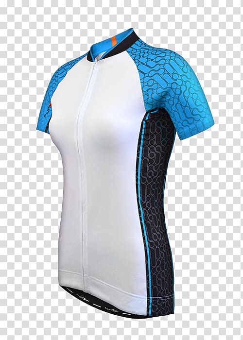 Cycling jersey Clothing Shorts Sleeve, mesh material transparent background PNG clipart