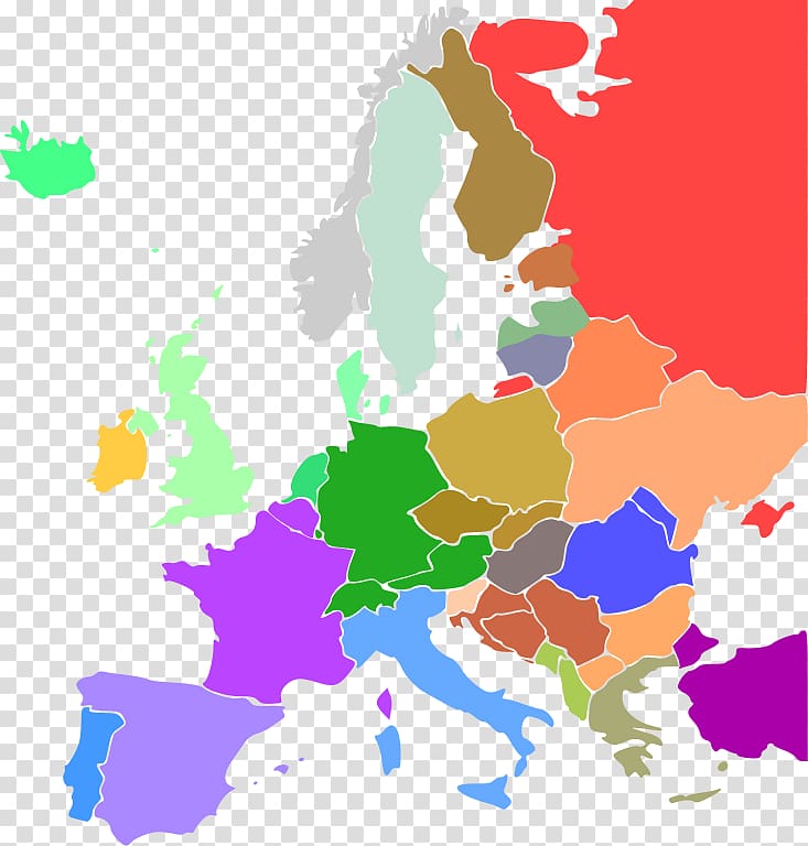 Continental Europe Wikipedia Linguistic map, map transparent background PNG clipart