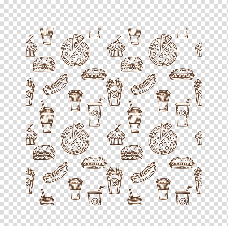 French Fries, drinks, and pizza , Coffee Fast food Hamburger Hot dog Pizza, Burger Pizza transparent background PNG clipart