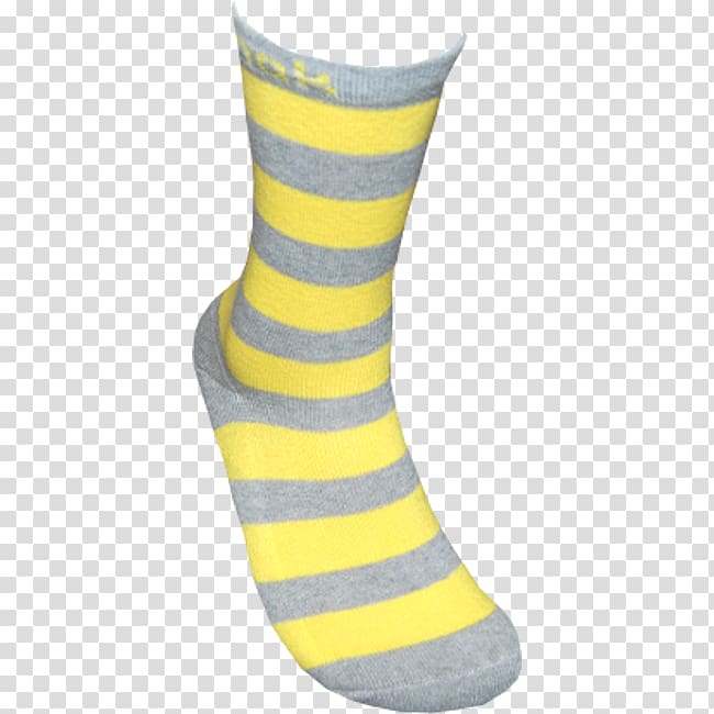 Sock Yellow Grey Dotify Polka dot, striped ings transparent background PNG clipart