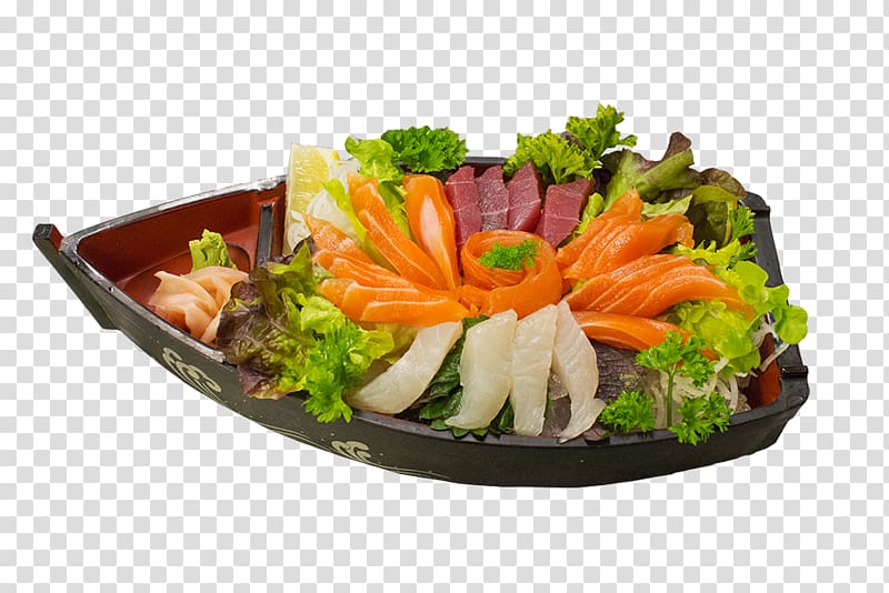 Sashimi Vegetarian cuisine Crudités Salad Platter, salad transparent background PNG clipart