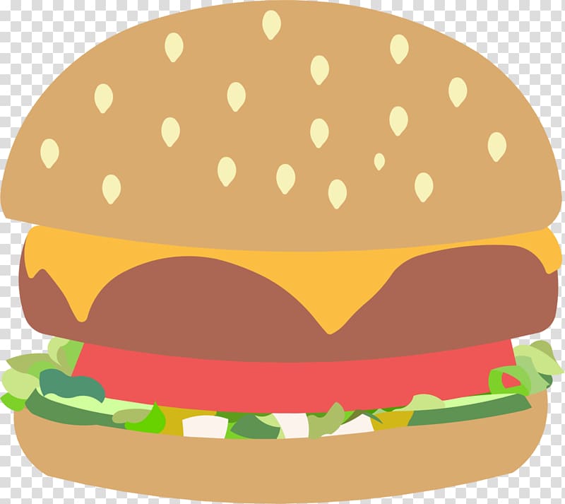 Hamburger Veggie burger Junk food Cheeseburger Fast food, burguer transparent background PNG clipart