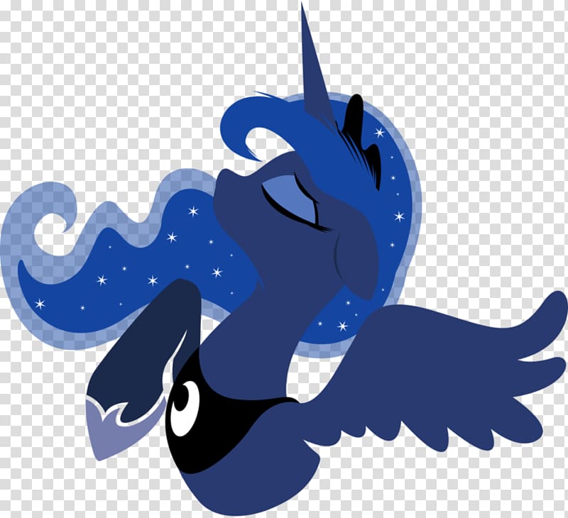Princess Luna Princess Celestia Pony Twilight Sparkle Pinkie Pie, blue wolf head transparent background PNG clipart