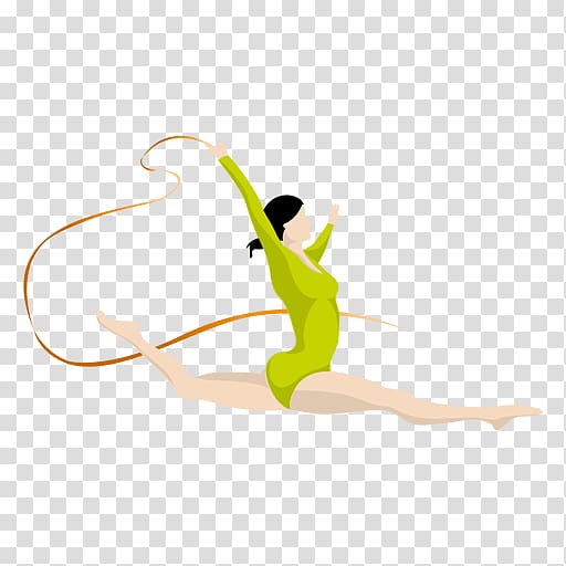 Rhythmic gymnastics Artistic gymnastics Drawing, Artisitc transparent background PNG clipart