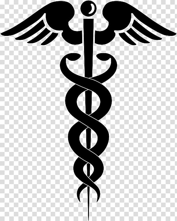 Caduceus logo, Logo Brand Black and white Blue Pattern, Doctor Symbol Caduceus transparent background PNG clipart
