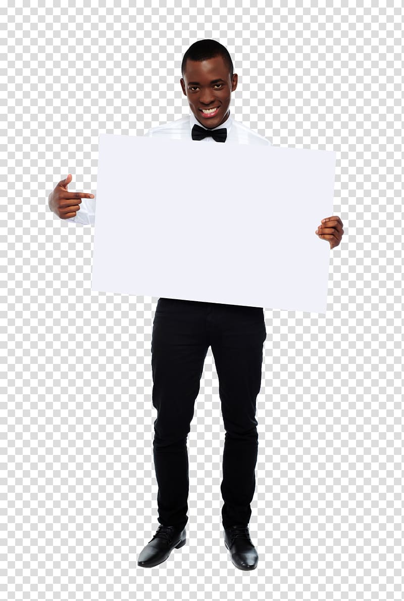 Advertising Dry-Erase Boards, holding transparent background PNG clipart