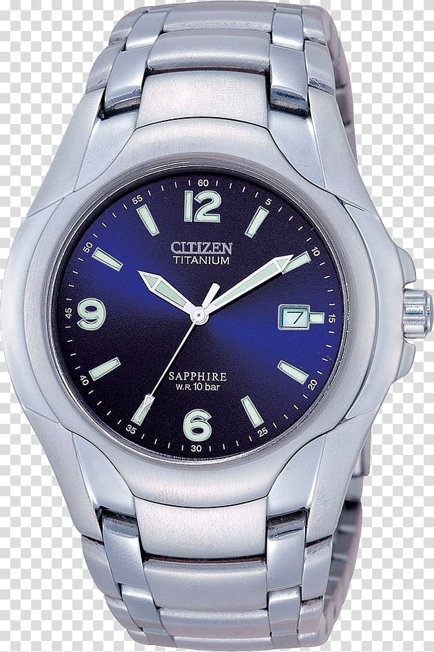 CITIZEN Men\'s Eco-Drive Titanium Watch Citizen Holdings Bracelet, watch transparent background PNG clipart