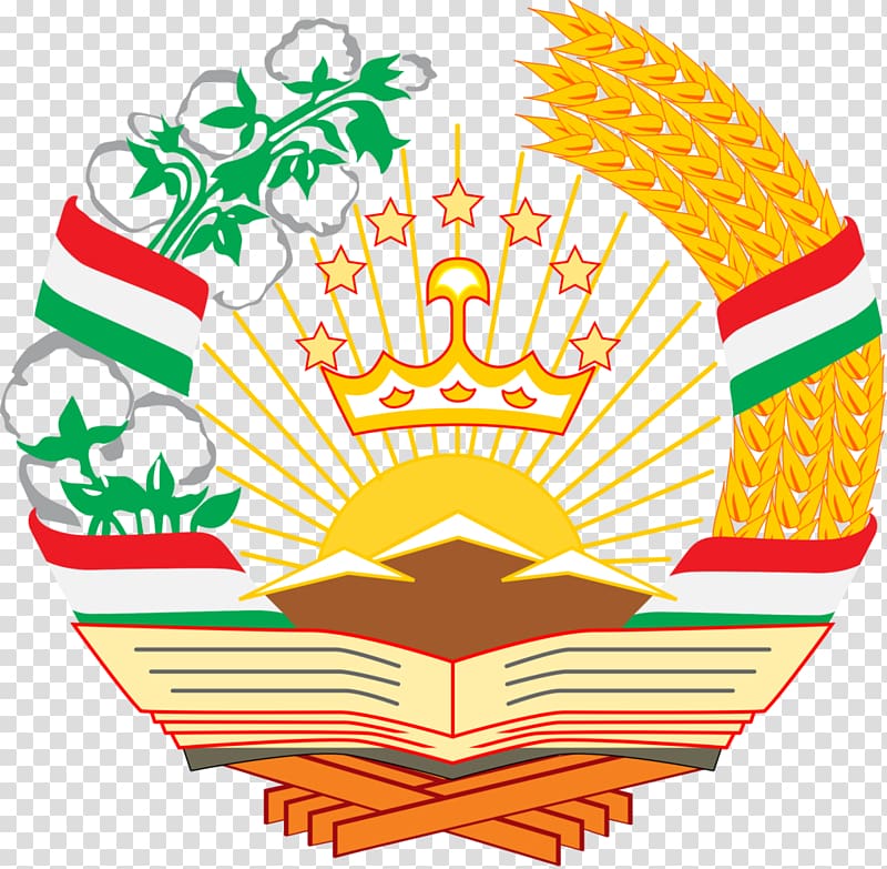 Emblem of Tajikistan Tajik Soviet Socialist Republic Coat of arms Tajik Autonomous Soviet Socialist Republic, republic transparent background PNG clipart