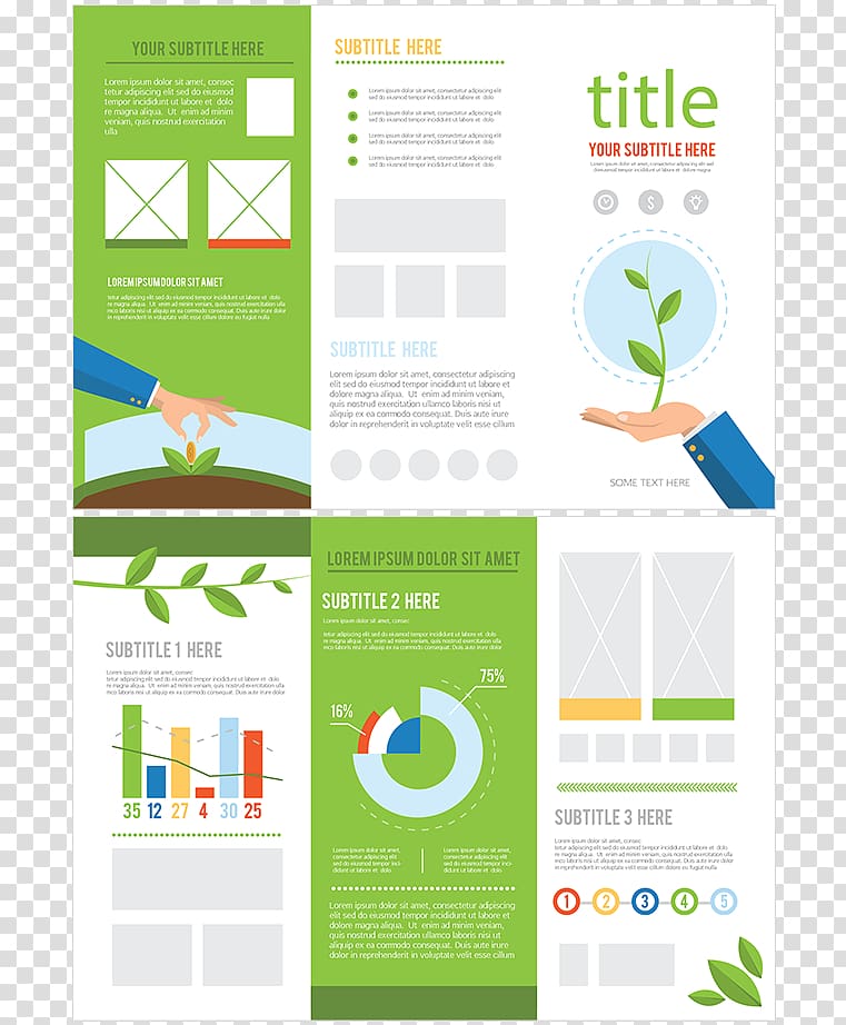 Tríptic Logo Ecology Brochure, Double Sided Flyer transparent background PNG clipart