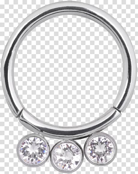 Captive bead ring Body Jewellery Barbell, ring transparent background PNG clipart