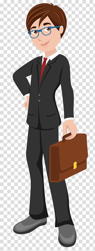 Business Service Knowledge Professional, employee cartoon transparent background PNG clipart