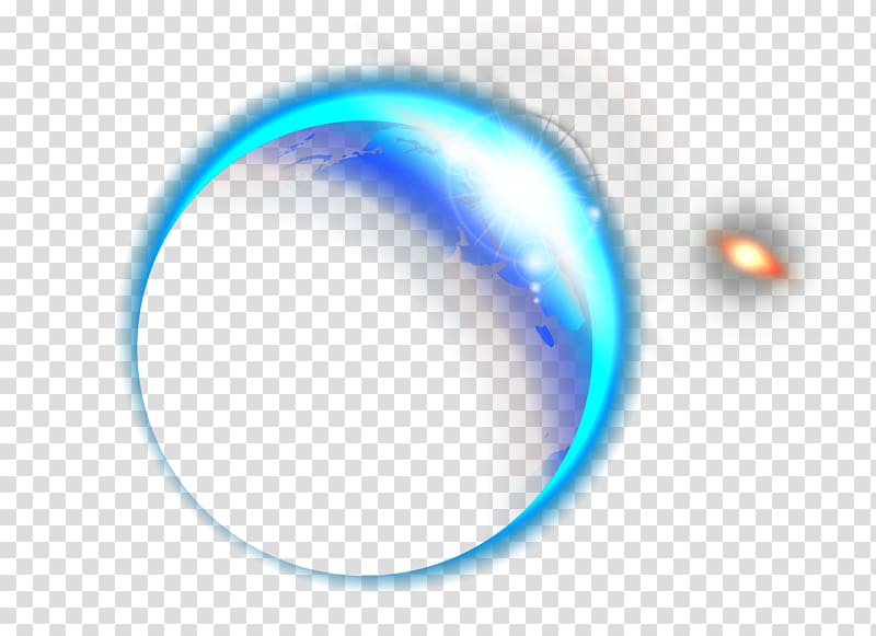 round blue light illustration, Light, Cool aura decoration material transparent background PNG clipart