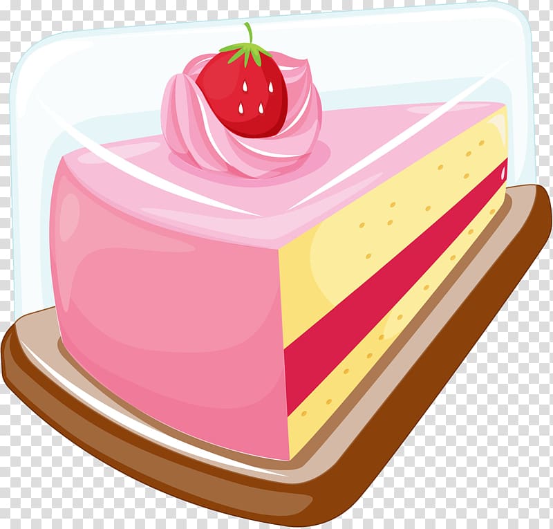 Birthday cake Layer cake Icing Chocolate cake Cherry pie, A layer of sandwich cake transparent background PNG clipart