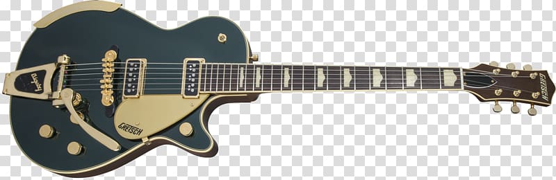 Electric guitar Acoustic guitar Gretsch Bigsby vibrato tailpiece, electric guitar transparent background PNG clipart
