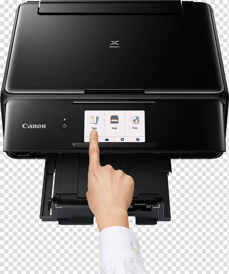 Canon PIXMA TS8050 Series Inkjet printing Multi-function printer, printer transparent background PNG clipart